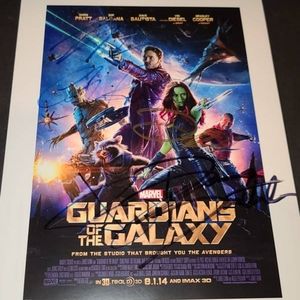 Guardians of The Galaxy Cast Autographed 8x10 Signed Color Photo Including Chris